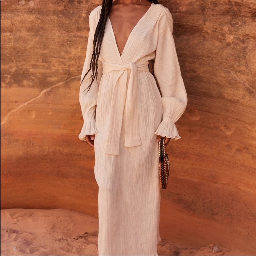 Organic crinkle cotton dress savannah morrow